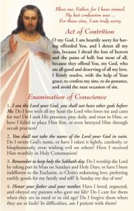 Act of Contrition Prayer Card