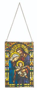 Holy Family Stained-Glass Hanger