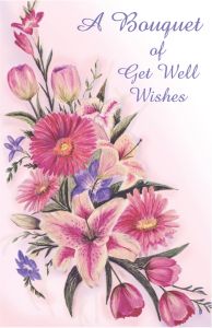 A Bouquet of Get Well Wishes Enrollment Card