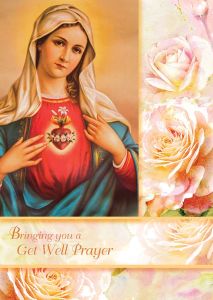 Immaculate Heart Get Well Enrollment Card