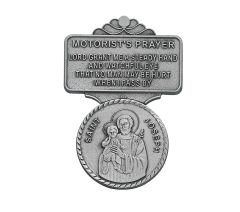 St. Joseph Motorist Prayer Visor Clip