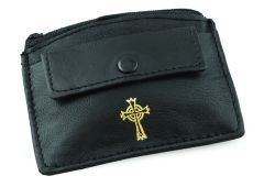 Black Leather Rosary Case