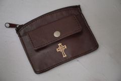 Brown Leather Rosary Case