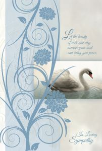 Swan Sympathy Enrollment Card