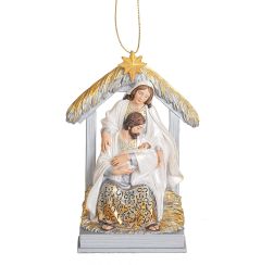 Holy Family Stable Ornament