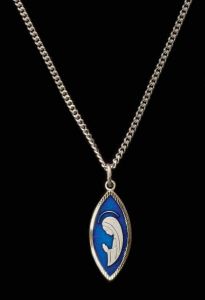 Blue Madonna Pendant