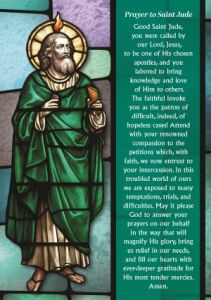 St. Jude Prayer for You Enrollment Card