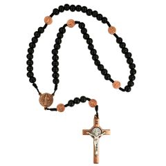 Black Wood St. Benedict Rosary