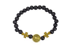 Stretch Wood St. Benedict Bracelet