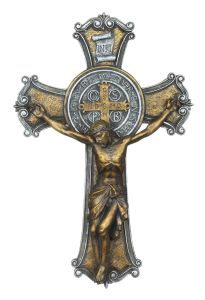 St. Benedict Two-Tone Crucifix