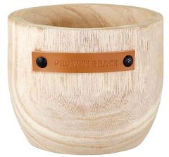 Grow in Grace Wood Planter